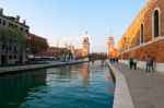 Venice Italy Arsenale Stock Photo