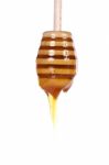 Honey Dripping Stock Photo