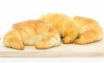 Fresh Croissant Isolated On White Stock Photo