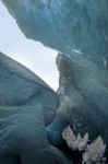 Crystal Ice Cave Near Jokulsarlon Stock Photo