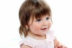 Cute Smiling Baby Girl Stock Photo