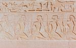 Relief At Abu Simbel Temples Stock Photo