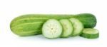 Cucumber Isolated On The White Background Stock Photo