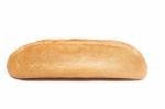 Traditional Baguette On White Background Stock Photo