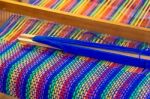 Comb Loom With Rainbow Colors And Diversity Flag Stock Photo