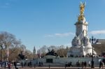 Victoria Memorial Outside Buckingham Palace Stock Photo