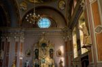 Interior View Of The Parish Church In Ortisei Stock Photo