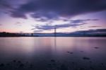 Forth Road Bridge In Edinburgh Stock Photo