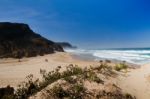 Beautiful Beach In Sagres Stock Photo