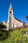 View Of Clifton Hampden Church On A Sunny Spring Day Stock Photo