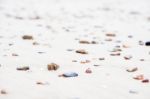 Selective Focus On Foreground Rocks Stock Photo