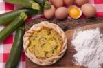 Savory Pie With Zucchini Stock Photo