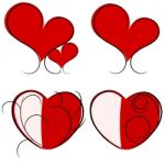 Red Heart Illustration Stock Photo