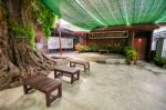 The Famous Travel Destination Sam Chuk Old Market With Thai Nameplate Means Sam Chuk District Stock Photo