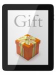 Tablet Computer And Gift Stock Photo