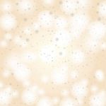 Merry Christmas And Happy New Year Background. Snow On Gold Background Stock Photo