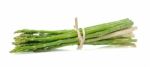 Fresh Asparagus On White Background Stock Photo