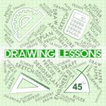 Drawing Lessons Shows Sketching And Creativity Class Stock Photo