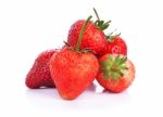 Strawberries Isolated On A White Background Stock Photo