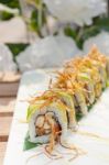 Japanese Sushi Rolls Maki Sushi Stock Photo