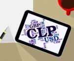 Clp Currency Means Foreign Exchange And Chile Stock Photo