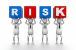 Risk Blocks Stock Photo