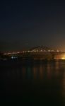 The Transamerica Bridge In Panama City At Night Stock Photo