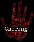 Stop Snoring Indicates Obstructive Sleep Apnea And Osa Stock Photo