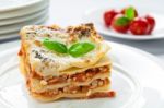 Lasagne Stock Photo