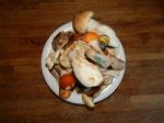 Collection And Preparation Of Autumn Edible Mushrooms Stock Photo