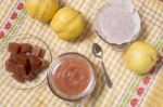 Traditional Quince Jam Stock Photo