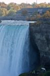 Beautiful Postcard With Amazing Niagara Waterfall And Viewpoints Stock Photo