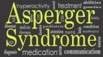 Asperger Syndrome Word Cloud Collage, Health Concept Stock Photo