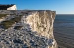 White Cliffs At Seaford Head Stock Photo