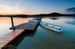 Boat On Lake Stock Photo