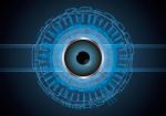 Technology Abstract Circle Eye Background Stock Photo