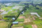 The Helicopter Shot From Dhaka, Bangladesh Stock Photo