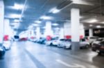 Abstract Blur Parking Car Indoor For Background Stock Photo