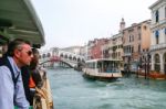 Venice, Italy/europe - October 26 : View From A Water Taxi In Ve Stock Photo