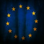 Old Grunge Flag Of European Union Stock Photo