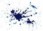 Blue Splash Painting Stock Photo