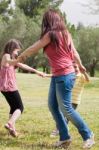 Mother Playing With Children Stock Photo