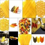 Various Type Of Italian Pasta Collage Stock Photo