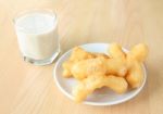 Soybean Milk And Deep Fried Doughstick Breakfast Stock Photo