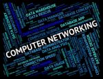 Computer Networking Shows Global Words And Digital Stock Photo