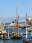 Thames Barge At Portsmouth Stock Photo