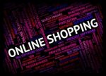 Online Shopping Shows World Wide Web And Commerce Stock Photo