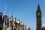 View Of Big Ben Across Parliament Square Stock Photo