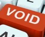 Void Key Shows Invalid Or Invalidated Contract Stock Photo