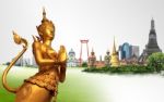 Travel Concept, Bangkok, Thailand Stock Photo